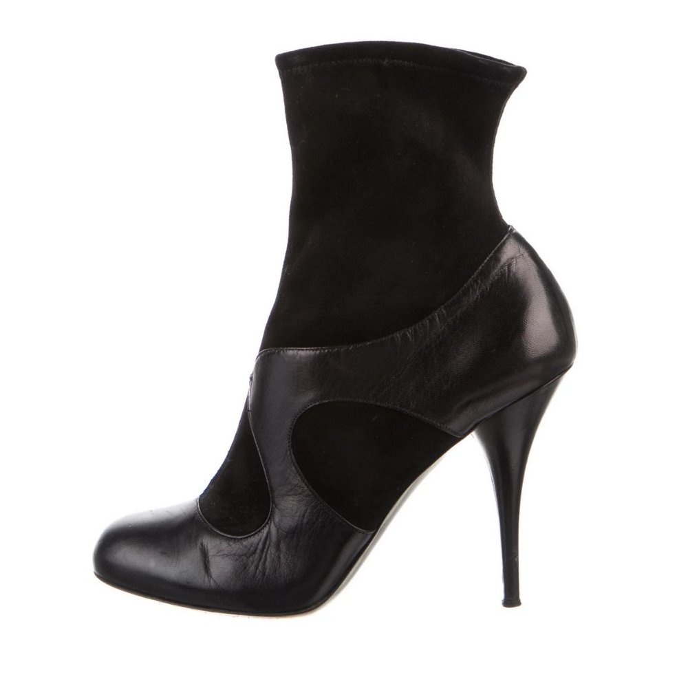 Miu Miu Leather Ankle Sock Boots